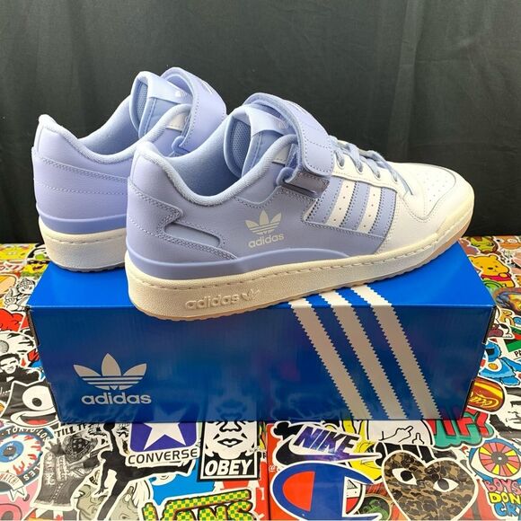 Adidas Forum Low Blue Velcro Size 12 Men's - Picture 2 of 15